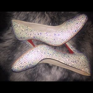Beautiful wedding classy bling  pumps
